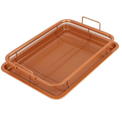 Set tava de copt cu sita pentru cuptor, 32,5x24,5x8 cm foto