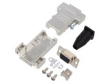 Conector D-Sub 9 PIN Mamă pentru Cablu - Negru