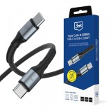 Cumpara ieftin Cablu Date si Incarcare USB-C - USB-C 3MK Hyper N, 100W, 1.5m, Negru