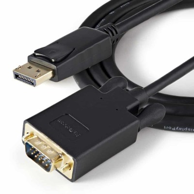 Cablu DisplayPort V1.2 la VGA 5m tata-tata negru CABLU-DP-VGA5 foto