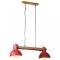 vidaXL Lampă suspendată 25 W, roșu uzat, 85x28x109 cm, E27 371839