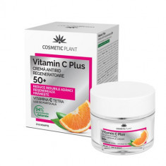 Cremă antirid regeneratoare 50+ Vitamin C Plus, 50ml, Cosmetic Plant