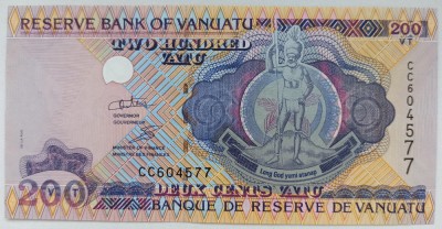 Bancnotă 200 vatu 2006 Vanuatu UNC foto