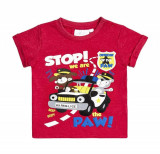 Tricou baietei - Stop! (Marime Disponibila: 6-9 luni (Marimea 19 incaltaminte)), Superbaby