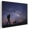 Tablou peisaj nocturn tanar drumet cu cainele sau Tablou canvas pe panza CU RAMA 40x60 cm