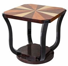 Masuta Art Deco din lemn masiv furniruit cu model CAT013