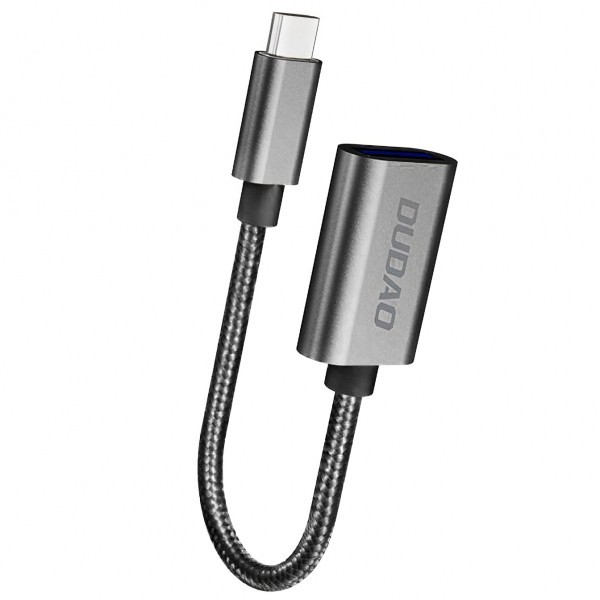 Adaptor OTG USB-C - USB-A Dudao L15T, Negru