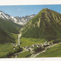 SH1-Carte Postala-ELVETIA ,Samnaun 1850 m mit Muttler 3298 m ,Circulata 1974