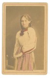 3809 - CLUJ, Woman, Romania ( 10,5/6,5 cm ) - old CDV Photocard