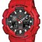 Ceas Sport Casio G-SHOCK GA-100 -Red NOU CRONOGRAF ACTIV ! ROSU MAT SUPERB