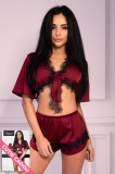 LIV281-81 Pijama sexy cu top si pantaloni scurti, S/M, LIVIA CORSETTI