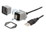Cablu-adaptor USB A USB 2.0 IP65 3m