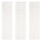 Set 3 organizatoare reglabile pentru sertare, albe, 50 x 16 cm