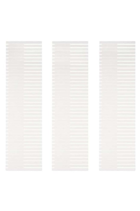 Set 3 organizatoare reglabile pentru sertare, albe, 50 x 16 cm