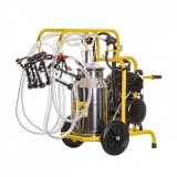 Aparat de muls capre, 4&nbsp;posturi, 1&nbsp;bidon inox 40&nbsp;litri
