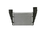 Intercooler Audi A4 (B5), 11.1994-09.2000, motor 1.8 T, benzina, 1.9 TDI, diesel, aluminiu brazat/plastic, 240x175x62 mm, alezaj senzor 18mm; cu fisa, Rapid