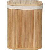 Cumpara ieftin Coș Rufe Bambus / In Mediu Cu Capac 36,5X28,5X47 Cm &ndash; Bamboo / In | Organizatoare Baie