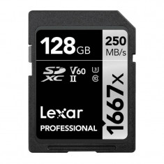 Card Lexar Professional 1667x R250/W90 SDXC 128GB UHS-II U3 Clasa 10 foto