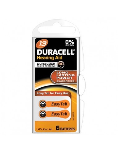 Baterii Duracell pentru aparat auditiv HA ZA13 6 buc
