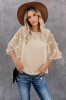K819-15 Bluza casual din material lejer cu maneci scurte largi, L, M, S/M, XXL