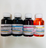 Cumpara ieftin Set cerneala refill cartus Canon PG-545 / PG-545XL / CL-546 / CL-546XL, InkMate