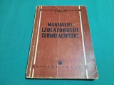 MANUALUL IZOLATORULUI TERMOACUSTIC / 1951