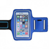Husa Brat Fitness Universal Premium 5.1 Blue - Sport, Alergare, Compatibila Diverse Telefoane