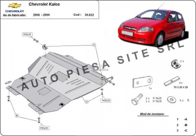 Scut metalic motor Chevrolet Kalos fabricat in perioada 2004 - 2008 APS-30,022 foto