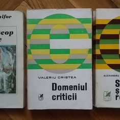 Lot 3 x critica literara Valentin Chifor + Valeriu Cristea + Alexandru George