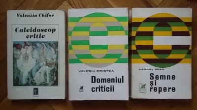 Lot 3 x critica literara Valentin Chifor + Valeriu Cristea + Alexandru George foto