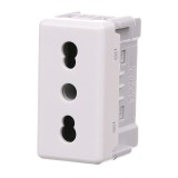 Priza schuko simpla Gewiss Top System, modulara, IP20, alba