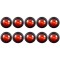 Set 10 Becuri LED Rotunde pentru Vehicule - Luminile de Pozitie si Marker Lateral, Impermeabile, 12 V, 1.9 cm, Alb