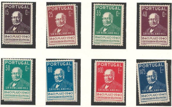 Portugalia 1940 Mi 622/29 MNH - 100 de ani de timbre
