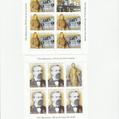 TITU MAIORESCU MINISHEET,2017 MNH,ROMANIA.