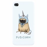 Husa silicon pentru Apple Iphone 4 / 4S, Pugicorn