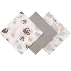 BabyOno Muslin Diapers Super Soft scutece textile Grey 70x70 cm 3 buc