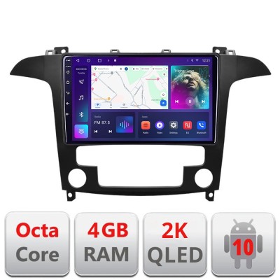 Navigatie Ford S-Max 2008-2012 C-003 Android Octa Core Ecran 2K QLED GPS 4G 4+32GB 360 KIT-003+EDT-E409-2K CarStore Technology foto