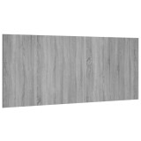 Tablie de pat, gri sonoma, 200x1,5x80 cm, lemn compozit, DKD Home Decor