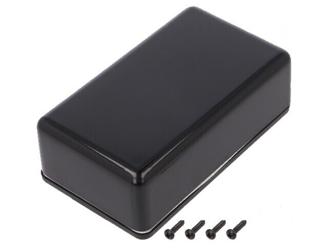 Carcasă universală ABS neagră IP55 70mm x 120mm x 40mm