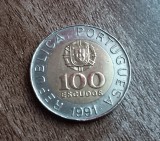 C50 - Moneda foarte veche - Portugalia ante euro - 100 escudos - 1991, Europa