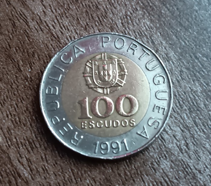 C50 - Moneda foarte veche - Portugalia ante euro - 100 escudos - 1991