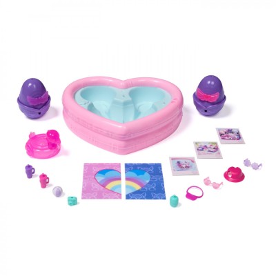 HATCHIMALS ALIVE NEON RAINBOW SET PETRECERE LA PISCINA foto