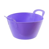 Galeata flexibila 12 litri, mov, plastic rezistent, model Flexbag, universala, gradina, curatenie