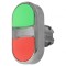 Comutator Dublu 22mm Roșu/Verde fără IP67