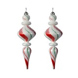 Cumpara ieftin Set 2 globuri - Hanger Stripes Sugar Fin | Kaemingk