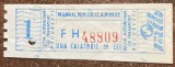 QW29 - Bilet de colectie - transporturi - transport local - Bucuresti - bilet calatorie RATB