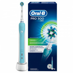 Periuta electrica Oral B PRO 500 Cross Action, 28800 oscilatii/min foto