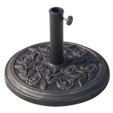 Outsunny Bază Stabilă pentru Umbrelă Rotundă, 9kg, din Rășină, Design Modern, &Phi;45.5x31cm, Bronz | Aosom Romania