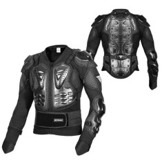 Armura protectie moto/atv, adjustabila, respirabila, potrivita pentru strada si offroad, rezistenta la uzura, Motowolf, Negru