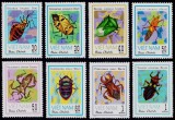 Vietnam 1982 - Insecte, serie dantelata neuzata